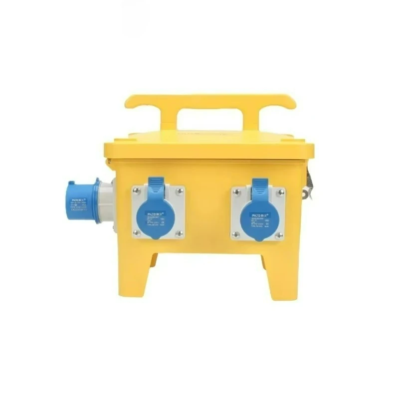 Yellow Multifunctional Convenient Socket Box Mobile Power Aviation Socket Box Security Equipment Shell Maintenance Box
