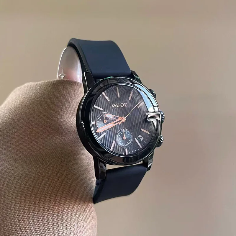 New Women'S Watch, Stylish And Creative Calendar Silicone Strap, Quartz Watch, High-Quality Wristwatch, Unique Timepiece.