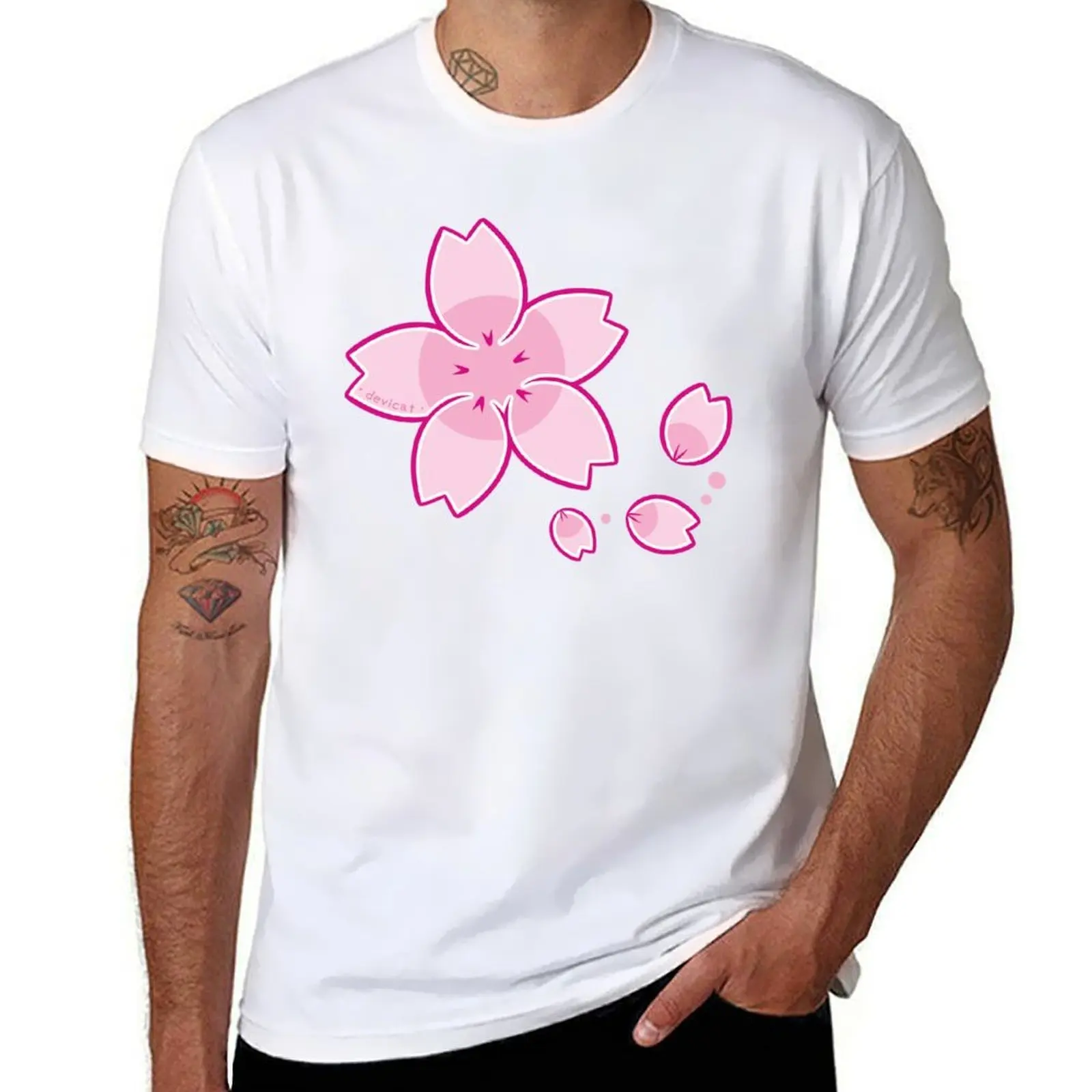 

shirt 2021 man  t Sakura t cotton t T-Shirt shirt graphic shirts cotton Petals man man