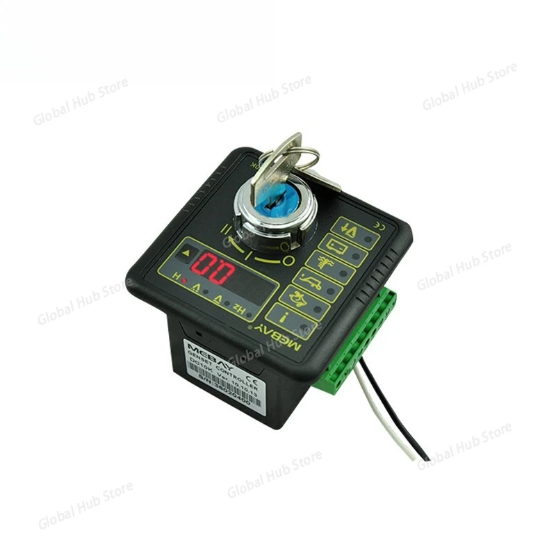 DC10KE Generator Manual Start Controller: Displays Hz, Voltage, Battery Voltage & Accumulation Time – 1200 60 22 Specs