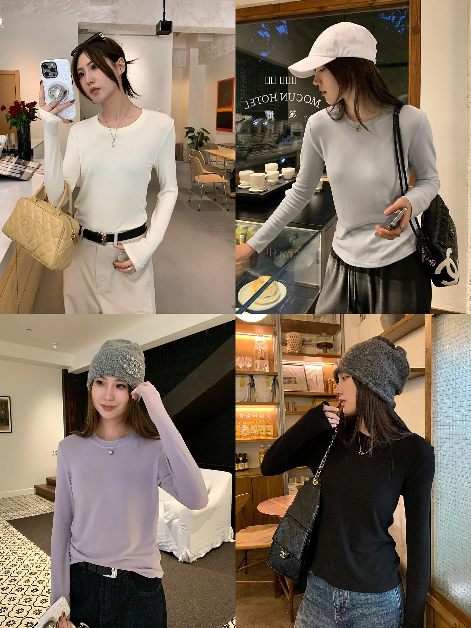 

Женская трикотажная футболка из шерстяной смеси с эластичной тканью, имитирующей кожу, разноцветная, мягкая, удобная, дышащая, с длинным рукавом