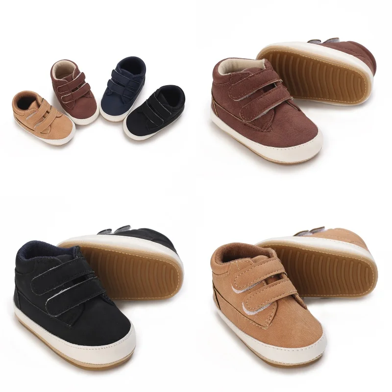 

Fashion Spring And Autumn 0-18M Newborn Walking Shoes With Soft Rubber Sole And Anti Slip For Infants And Young Children Casual