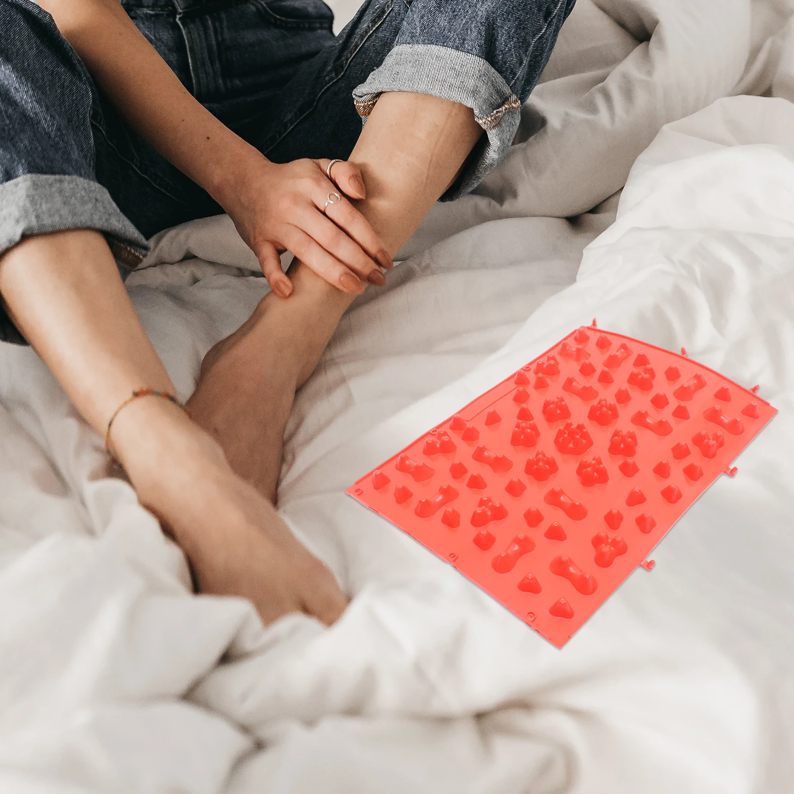 

Reflexology Foot Massage Mat Creative Durable Acupressure Tool for Walking Blood Circulation Relaxation Foot Sole Acupoint