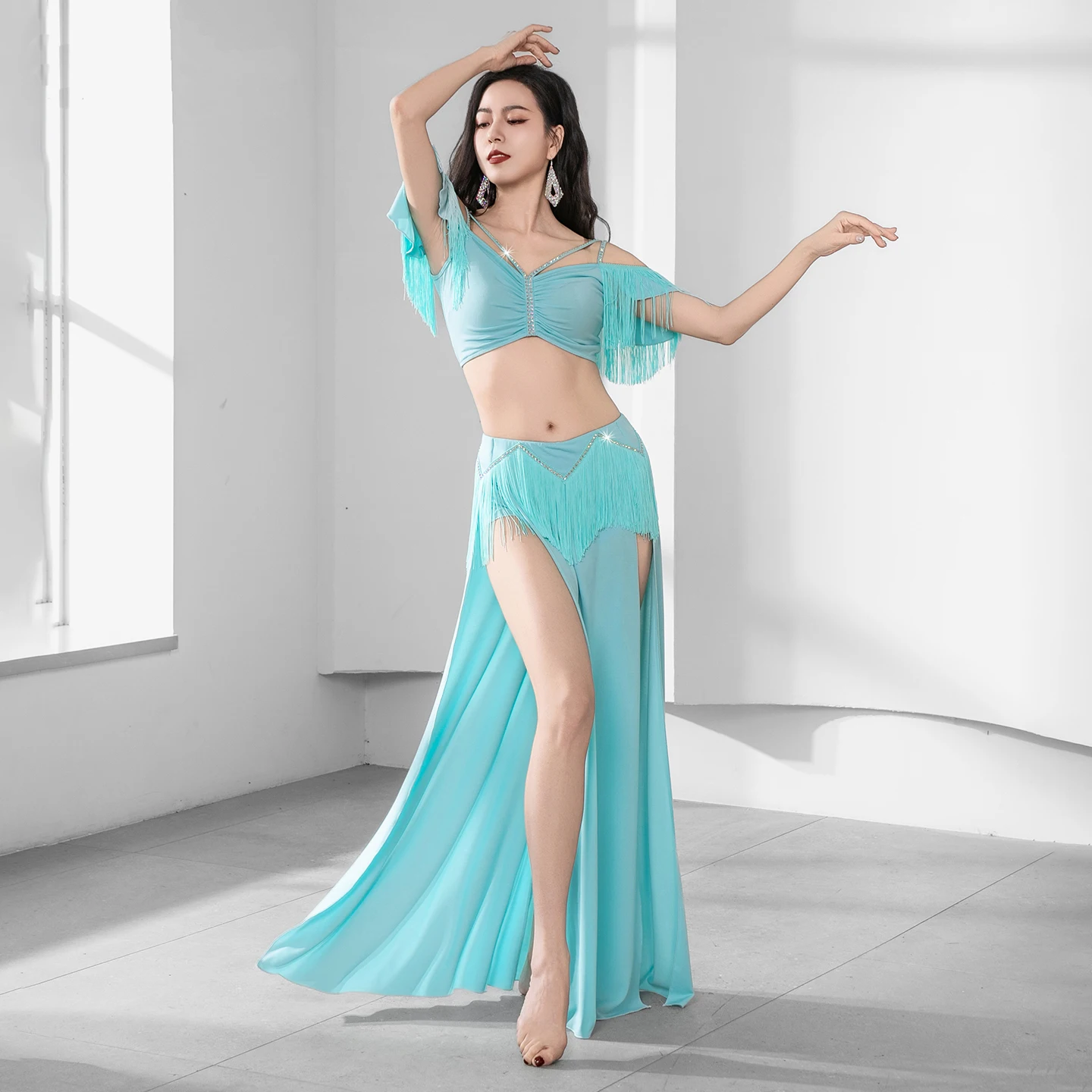 Danza Del Vientre Disfraces Disfraces Traje Danza Del Vientre Traje Danza Del Vientre Mujer Falda Danza Del Vientre Ropa Danza Arabe Faldas De Danza Arabe abanicos trajes belly dance professional top para flamenco niña