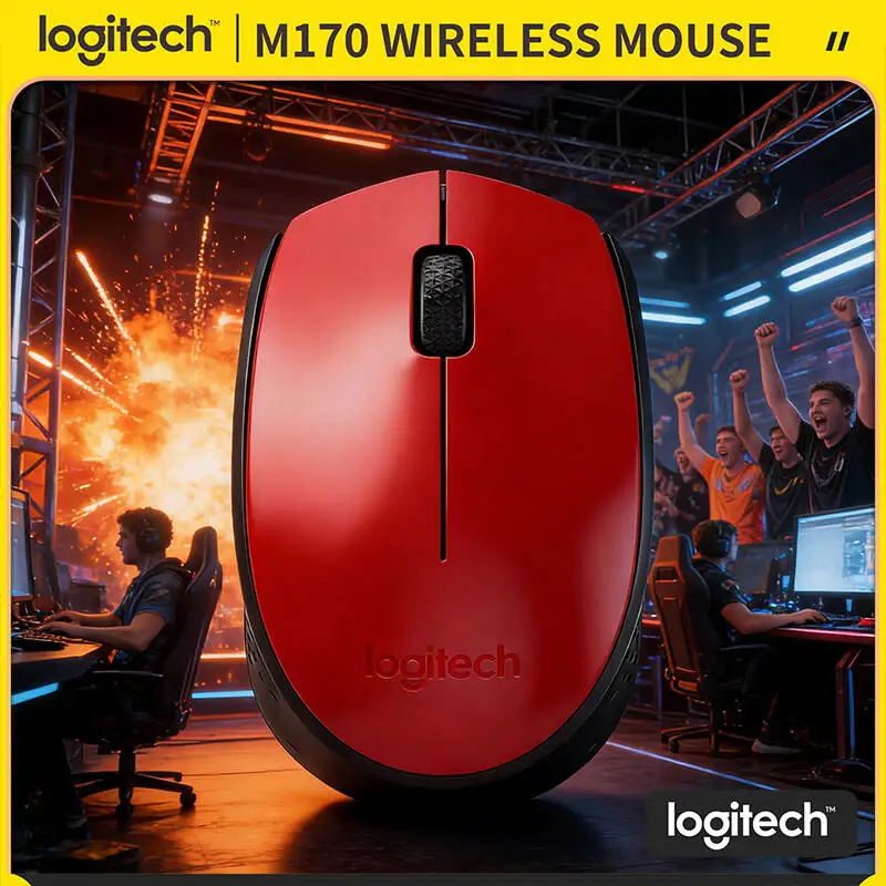 

Беспроводная мышь Logitech M170, 1000 точек на дюйм, оптическое отслеживание, 2,4 ГГц, 12-месячная батарея для домашнего офиса, игр