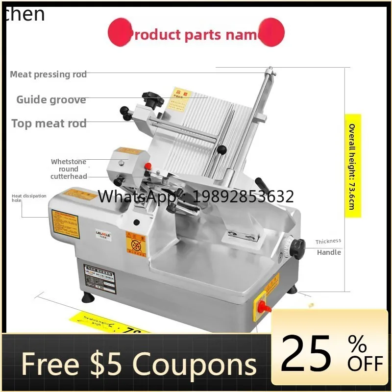 

electric commercial fat beef and mutton slicer cutting frozen meat planer meat roll machine