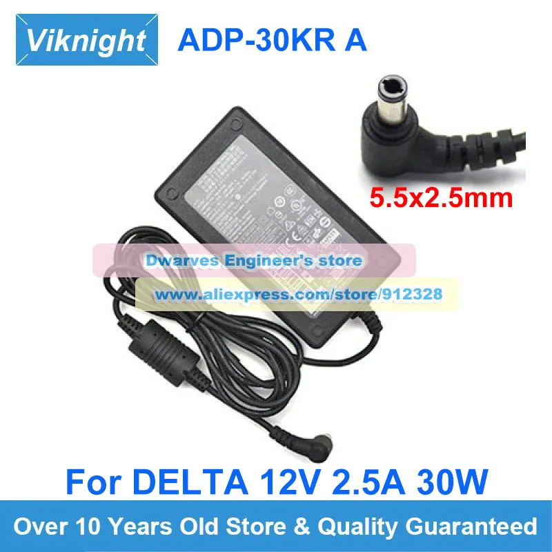 Genuine 12V 2.5A 30W AC Adapter ADP-30KR A Laptop Charger For DELTA JUNIPER 740-067452 Power Supply 5.5x2.5mm