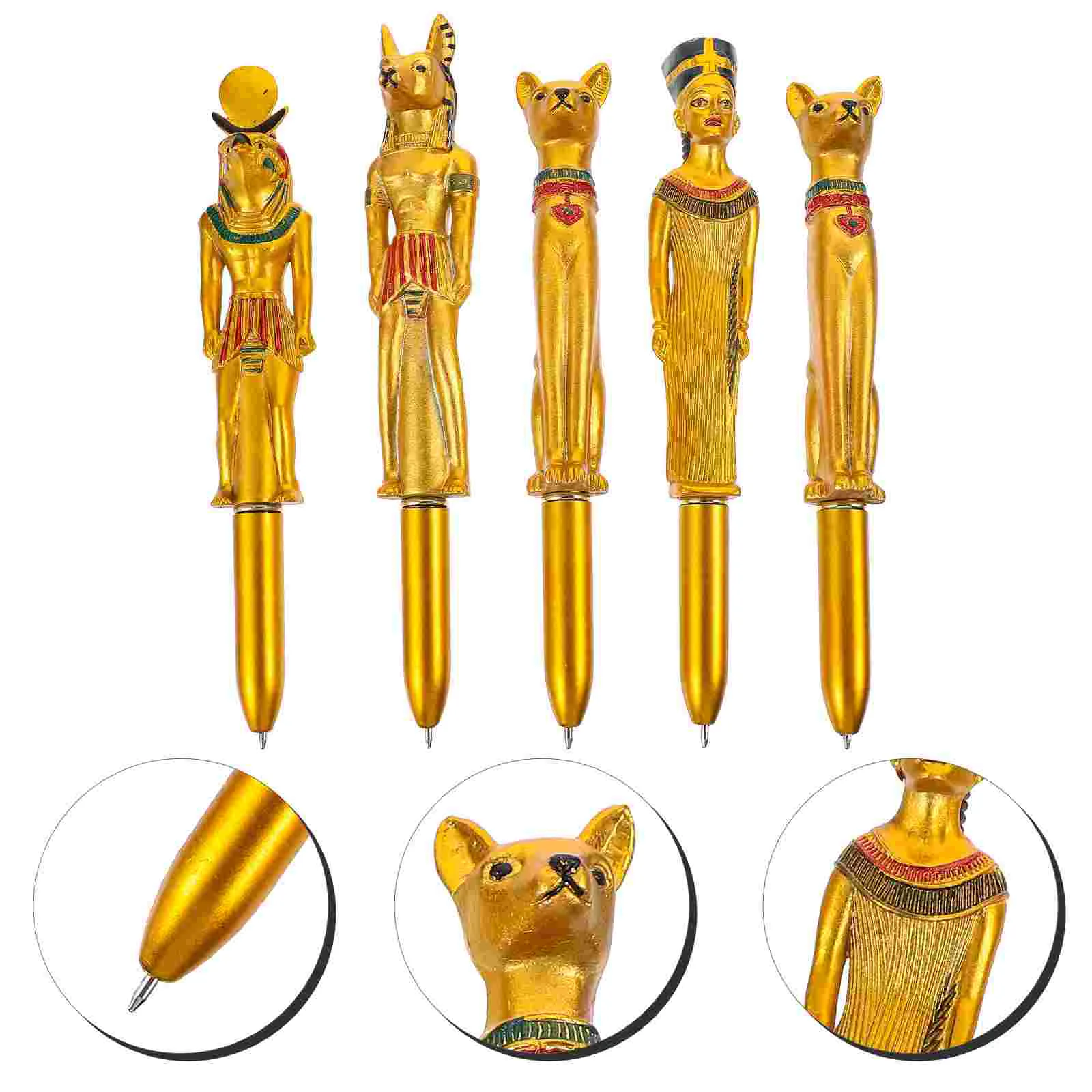 

5 Pcs Puffy Pens Pharaoh Ballpoint Creative Ball-point Sign Beautiful Neutral Child