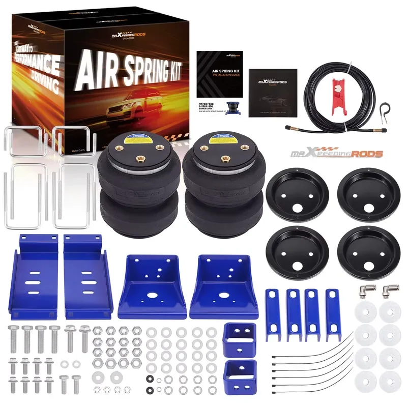Rear Air Suspension Kit Spring Bag for Ford F250 F350 Super Duty Pickup 2005-2010 up to 5000 LBS