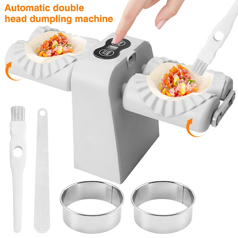 2 Modes Auto Electric Dumpling Makers BPA Free Quick Dumpling Forming Making Tools With Slicing Mold DIY Chinese Dumpling Maker