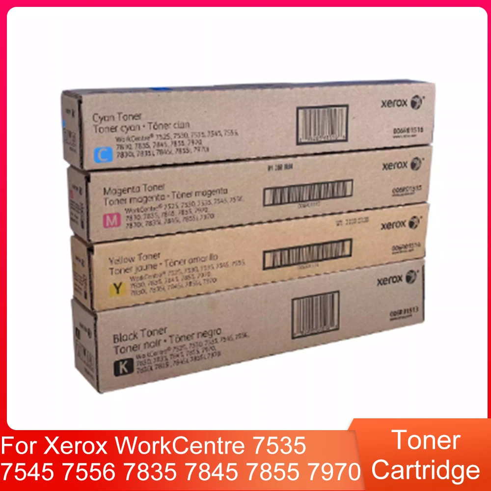 

1Set Original CMYK Toner Cartridge for Xerox WorkCentre 7535 7545 7556 7835 7845 7855 7970
