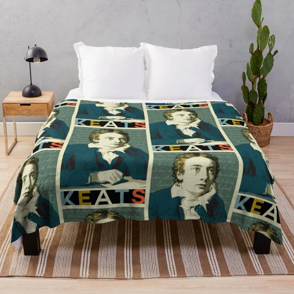 

John Keats Throw Blanket Bed Fashionable Decorative Throw Quilt Blankets