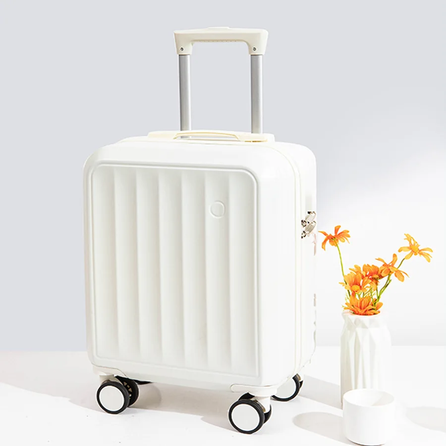 18&20-inch Small Boarding Cabin Suitcase Short Trip Luggage Rolling Suitcase Set Password Lock Trolley Case