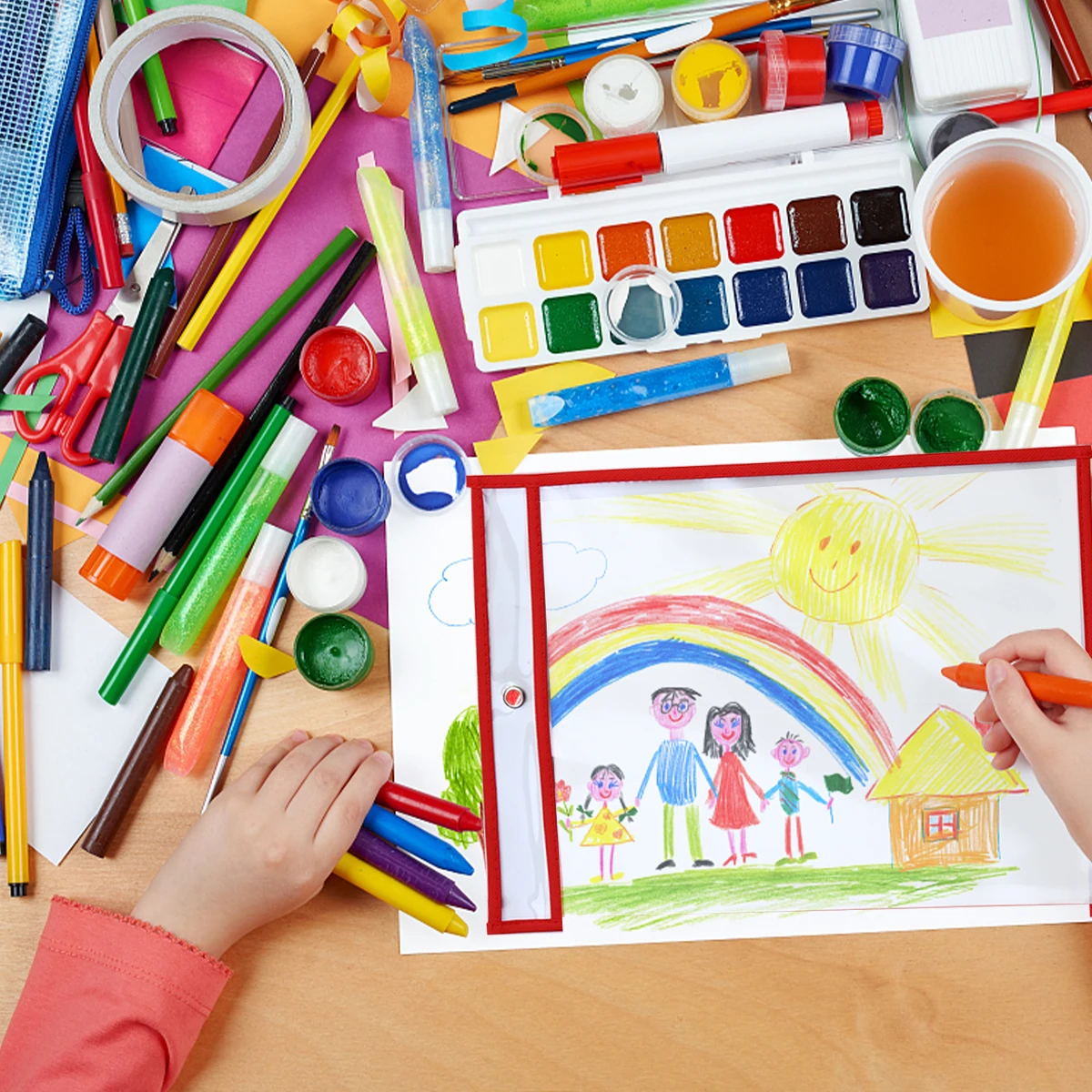 

Children Dry Erase File Pockets Pet Transparent Document Pouches Easy Wipe Reusable Teaching Supplies File Pockets