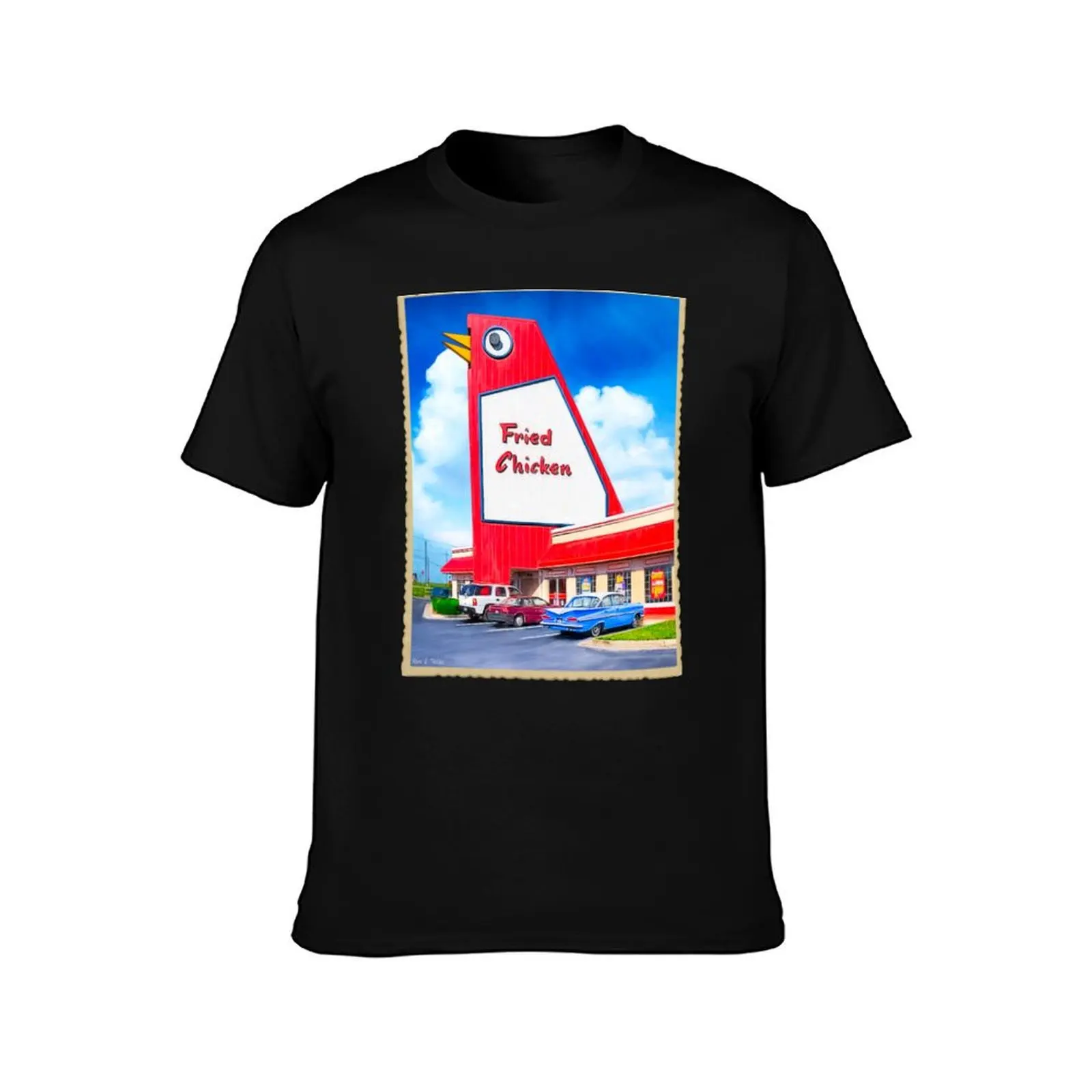 The Big Chicken - Marietta Georgia Landmark T-Shirt Urban Style Casual Short Sleeve Top T-Shirt
