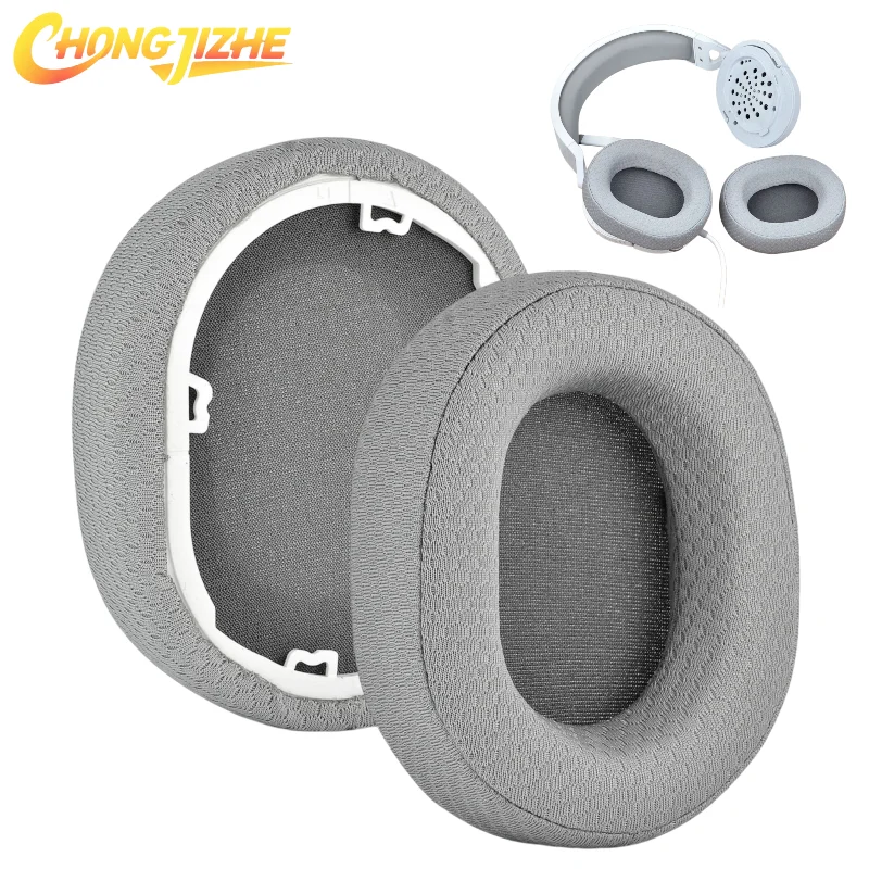 

CHONGJIZHE Replacement Protein skin/Mesh/Ice gel Ear Pads With buckle for CORSAIR HS55 HS55 PRO HS65 Headphones Repair Parts