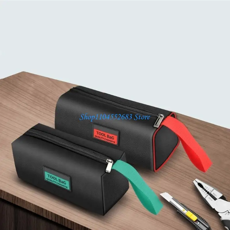 حقيبة تنظيم الأدوات شديدة التحمل Y6GD، حقيبة قماش أكسفورد واسعة ومقاومة للماء للحرفيين والسباكين الكهربائيين الأساسيين
