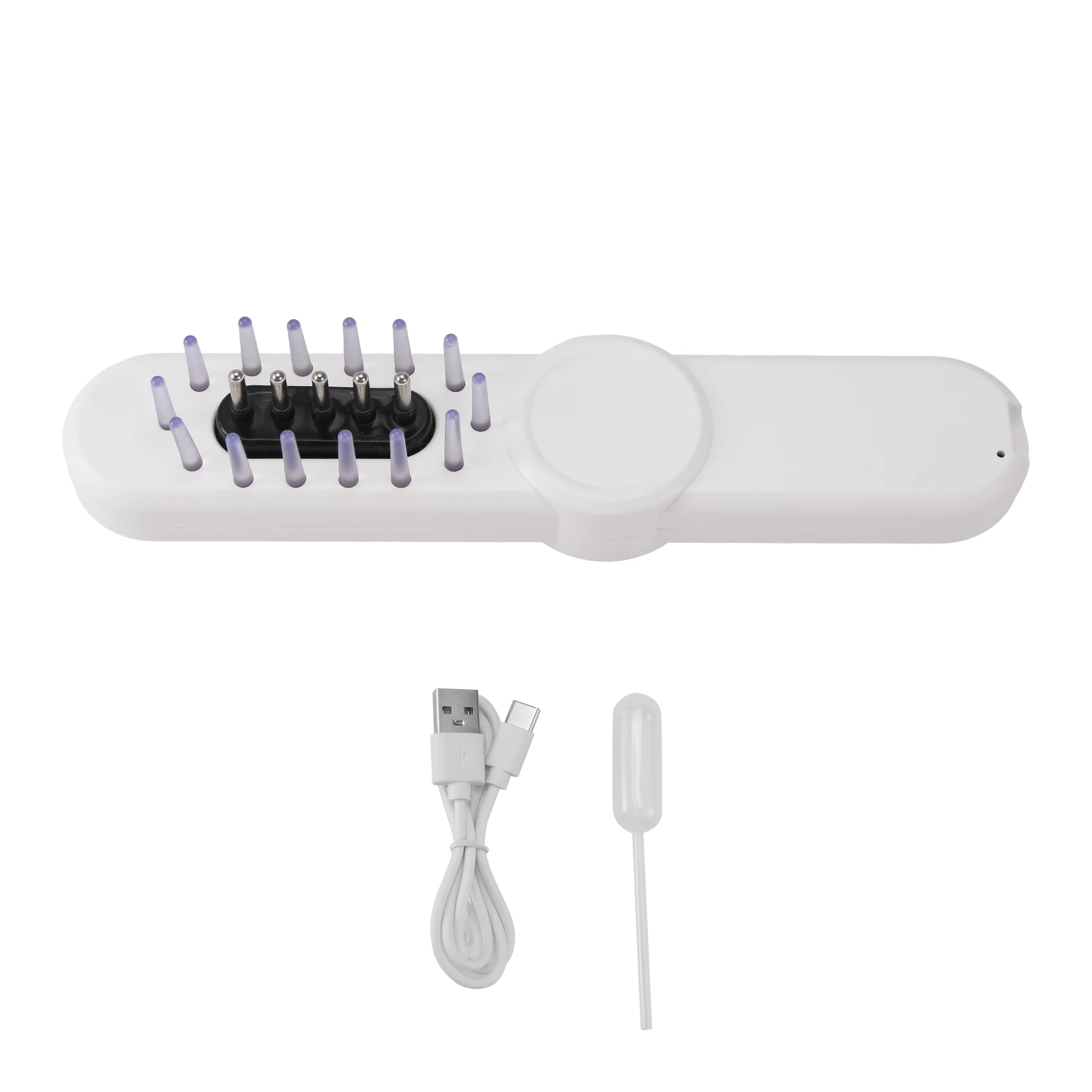 

A94E-Electric Hair Oil Applicator With Red Blue Light For Women Men Sturdy Multifunctional Handheld Heads Scratcher Massager