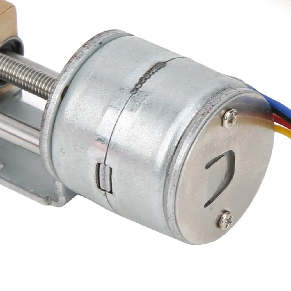 2-Phase 4-Wire Stepper Motor Linear Actuator Planetary Reducer Stroke 34mm Mini Linear Slide Rail Stepper Motor with Gearbox