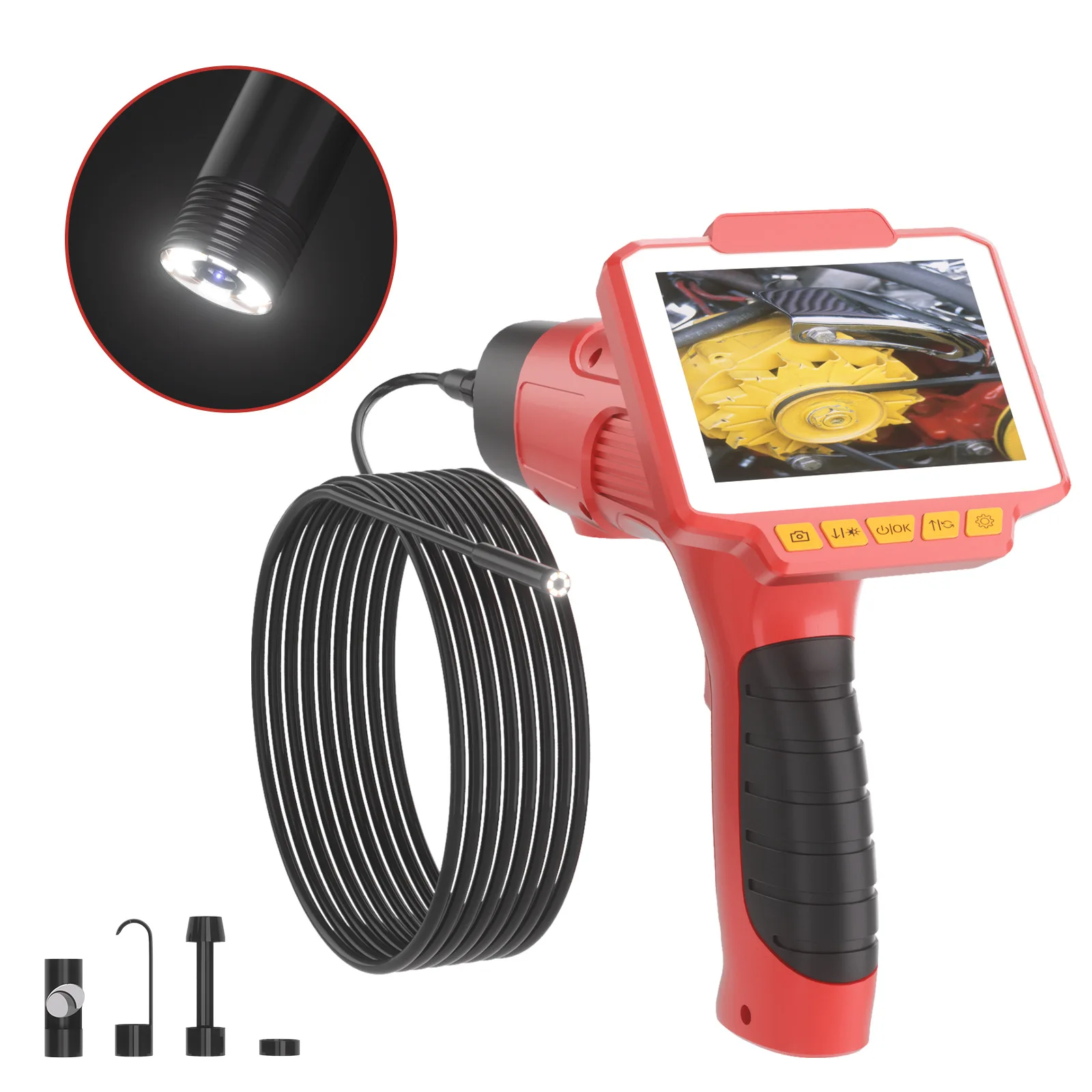 

4.3Inch 5.5MM 2MP 1080P Industrial Handheld Endoscope Inspection CMOS Borescope Camera Digital Microscope