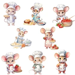 lovely rat chef Heat Transfer Heat Transfer iron on transfer for clothingIron On Patches ron On Patches For Clothing.