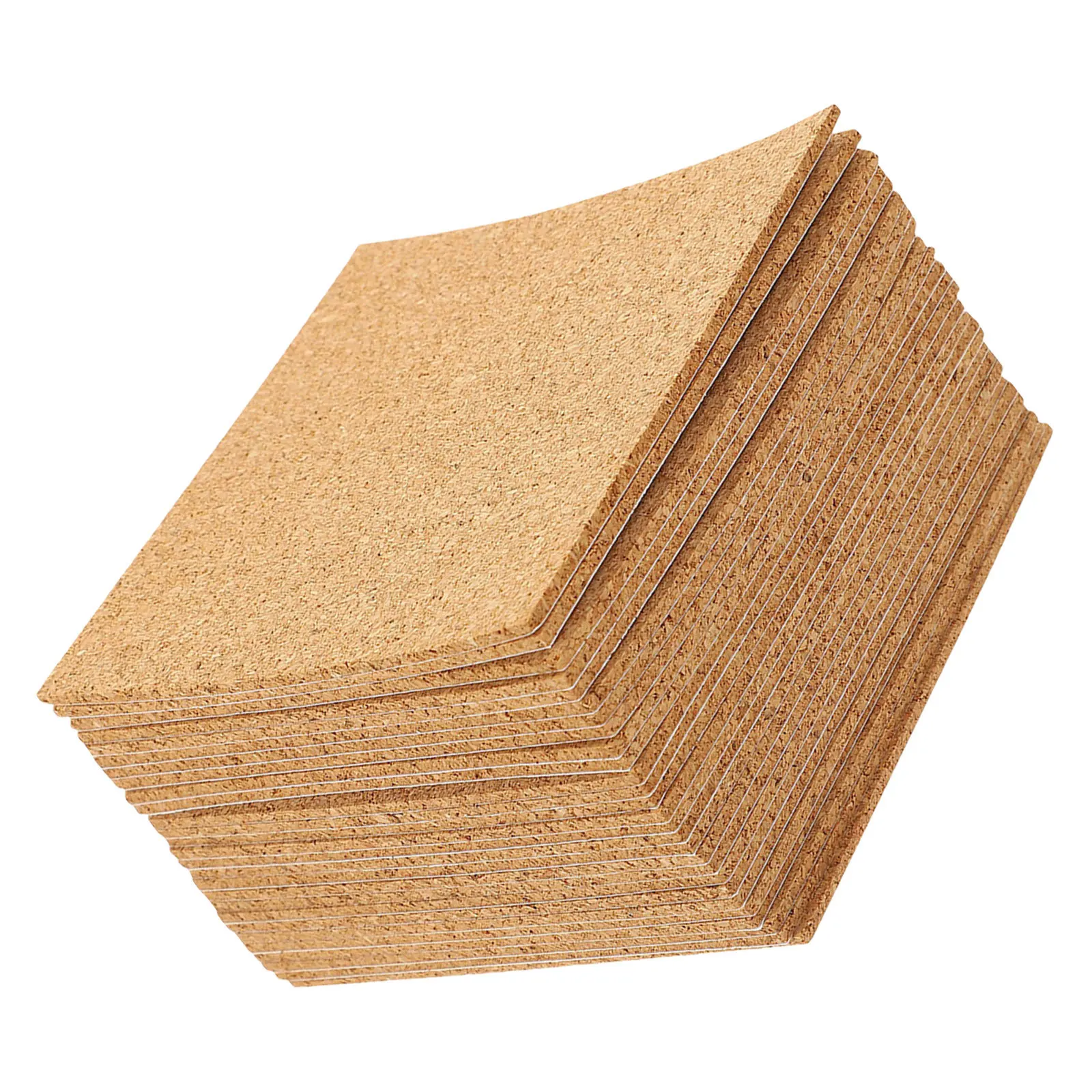 

Self Adhesive Cork Sheets 30Pcs Soft Writable Peel and Stick Cork Pads for Desk Home Office Wall Decor Coasters