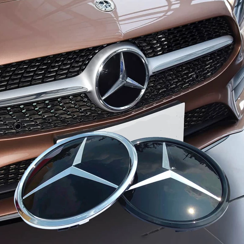 Car Front Grille Mirror Star Emblem for Mercedes Benz Amg W253 W204 W205 W213 New C E Class GLE GLS GLA CLA ML GLC OE Style