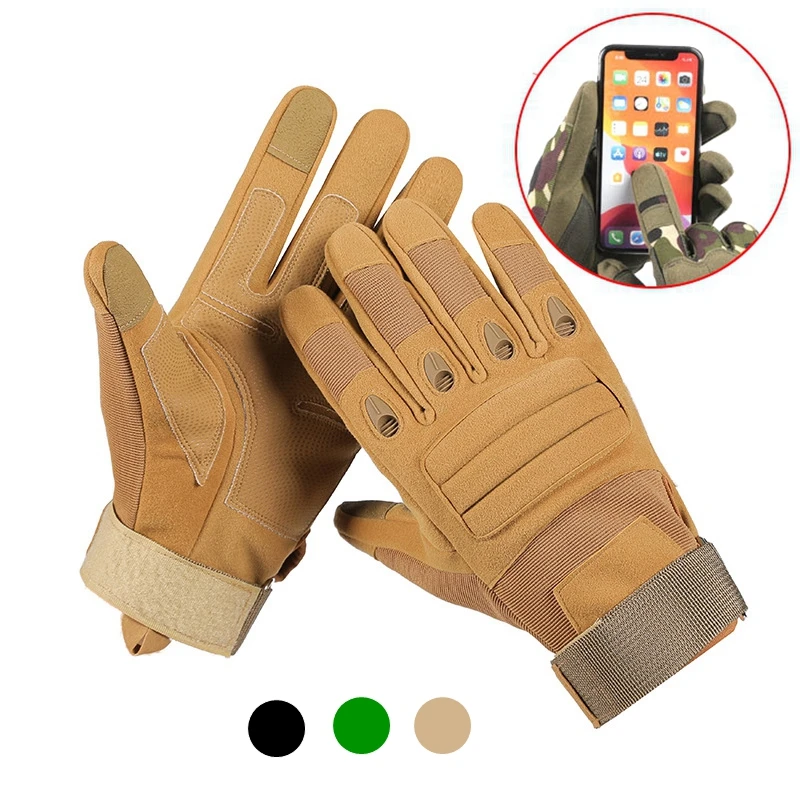 Touch Screen Tactical Gloves Half Full Finger Shooting Hunting Airsoft Combat Anti-Skid Training Climbing Mittens