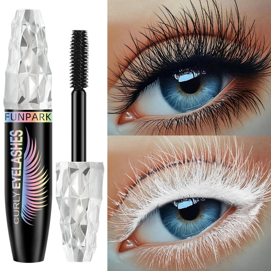 5D アイブラック 9 色マスカラ防水まつげを長くするエクステンションシルクファイバーマスカラアイメイク女性用化粧品ブルー