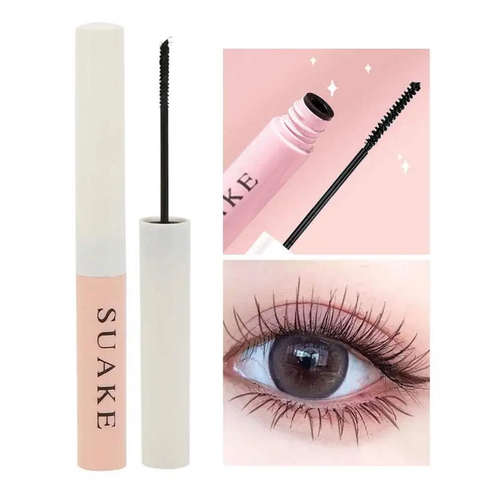 Mascara waterproof pour femme, tube de 5g, sans vignettage, poignée ergonomique, optique mince et durable, brosse fine