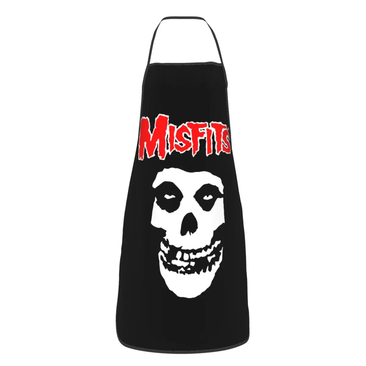 

Пользовательские унисекс ужасы панк-рок Misfits череп кухонный шеф-повар кулинария выпечка фартук для женщин и мужчин Tablier кухня для садоводства