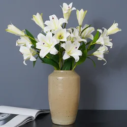 3 Artificial Lilies, Living Room Decoration Flowers, 3D Wedding Lobby Decoration, False Flowers