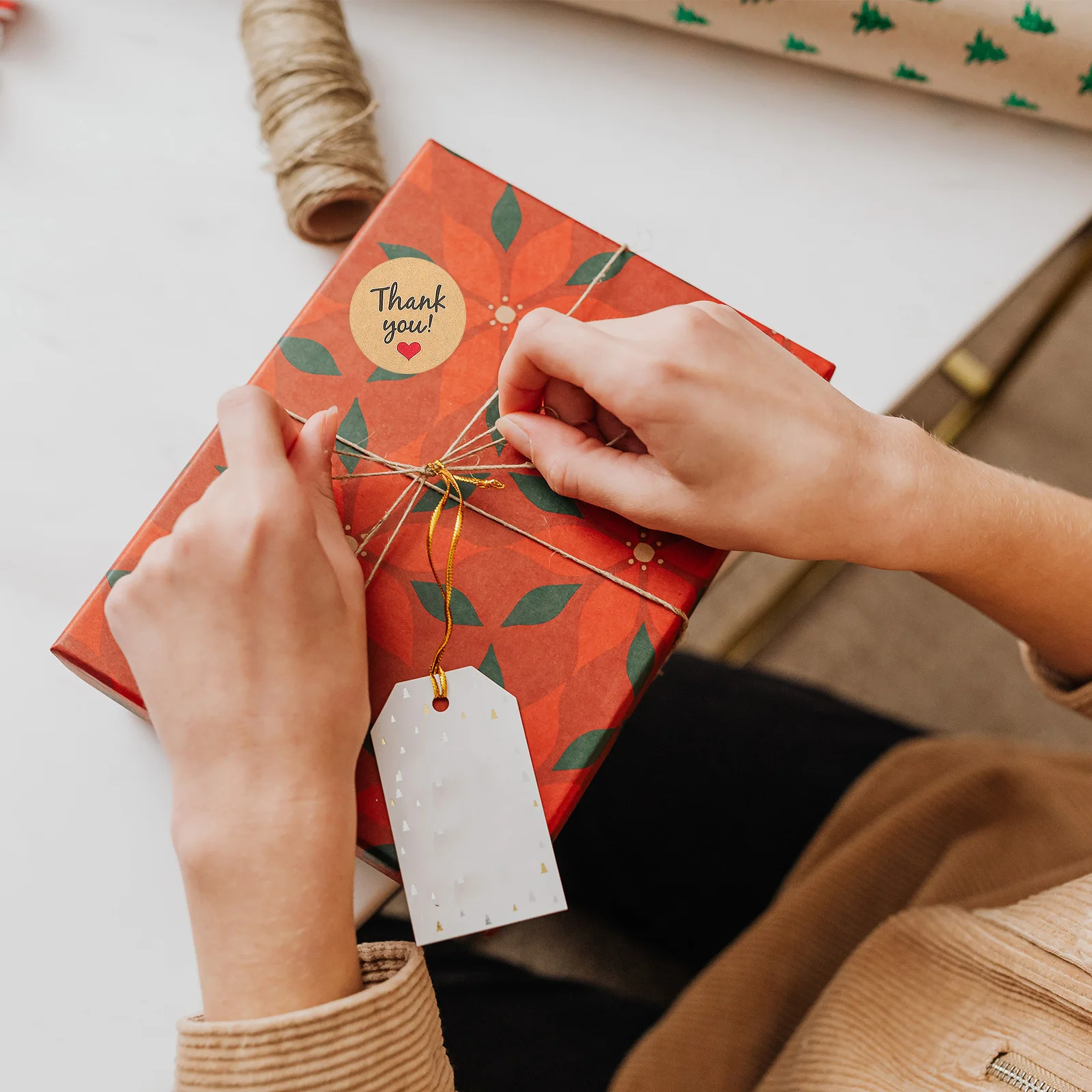 

10 Sheets Decorative Sealing Stickers Thank You Theme Label for Gift Cards Party Favors DIY Craft Baking Packaging Personal