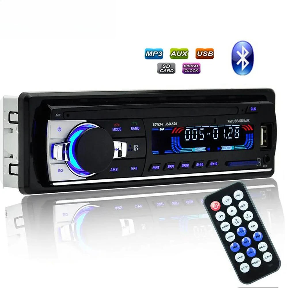 Car Radio Bluetooth 1 din car stereo Player autoradio Phone AUX-IN MP3 FM/USB/radio with Remote control