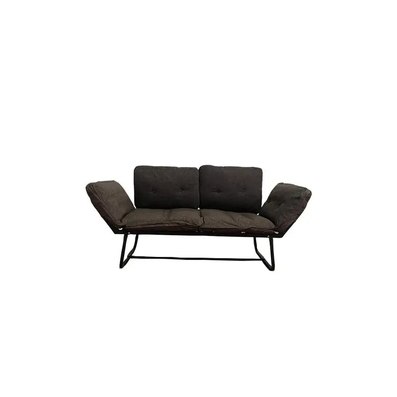 إطار معدني بنفسجي Futon Loveseat - سرير أريكة أنيق قابل للتحويل للمساحات الصغيرة، تصميم حديث، متعدد الاستخدامات في غرفة المعيشة أو