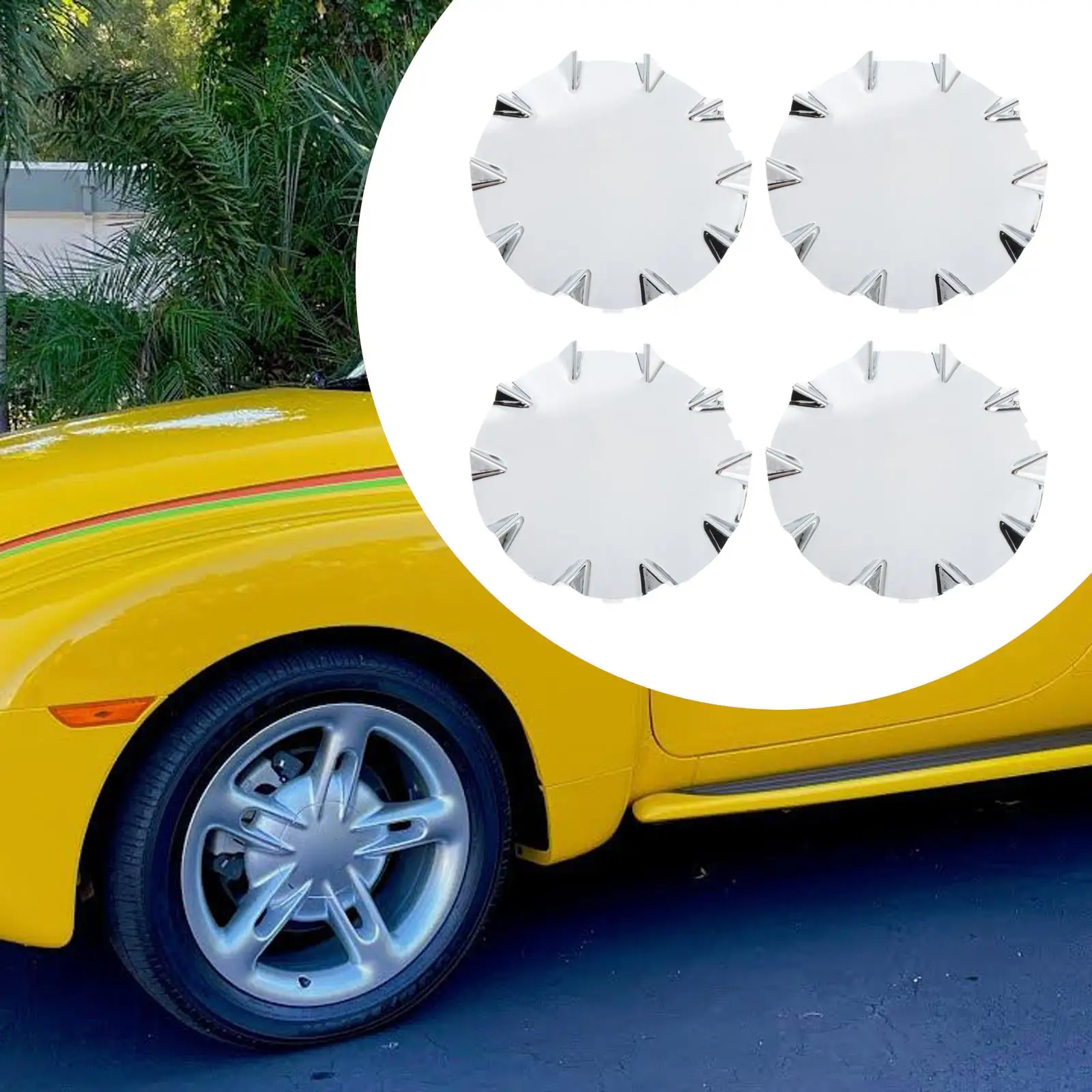 

4x Wheel Hub Caps for Front And Rear Wheels Car Accessories Spare Parts Sleek