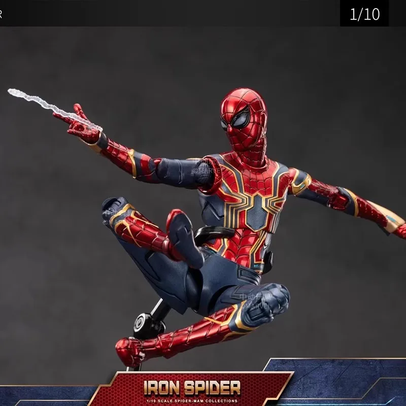 Originale Zd Ps4 Spider Man Anime Peter Parker Oro Nero Action Figure Statua Modello Desktop Ornamento Garage Kit Regali di compleanno