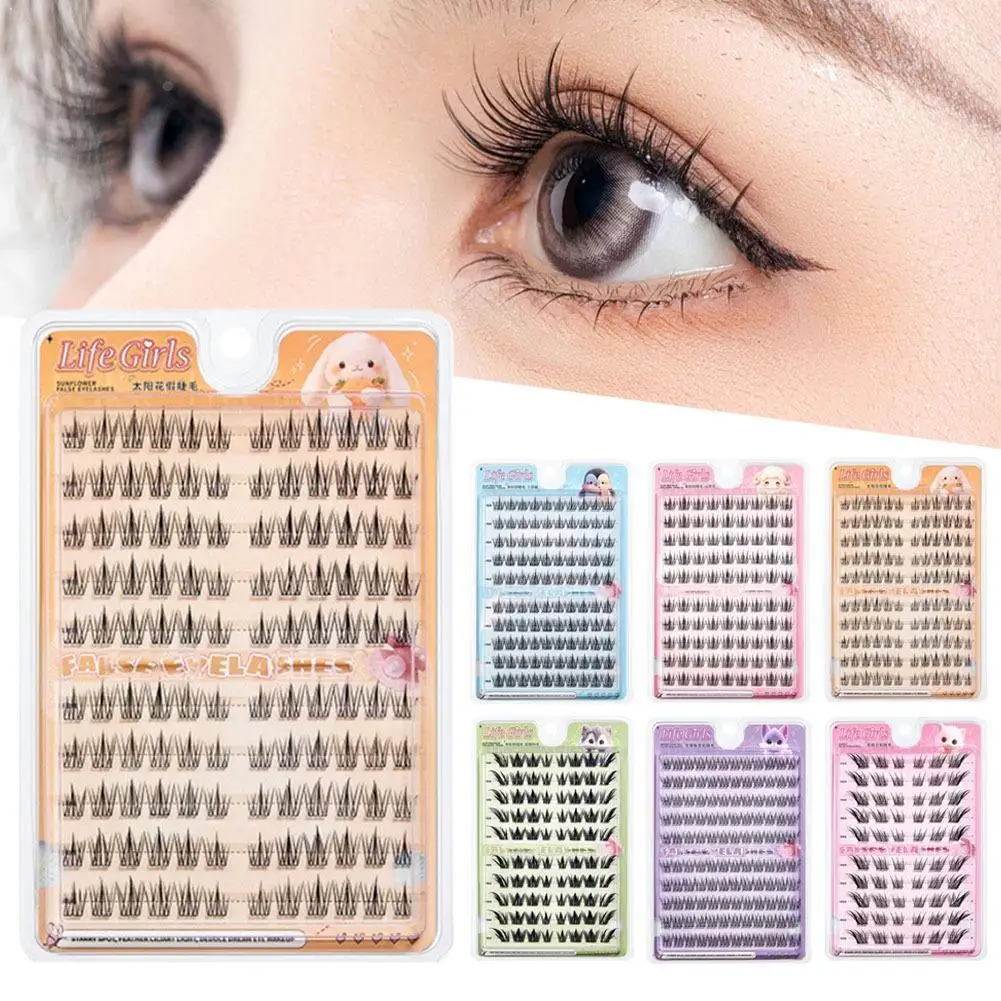 Lash Clusters Individual Eyelash Extensions Thin Invisible Band DIY False Eyelashes for Self-application Newbie's Five-Second