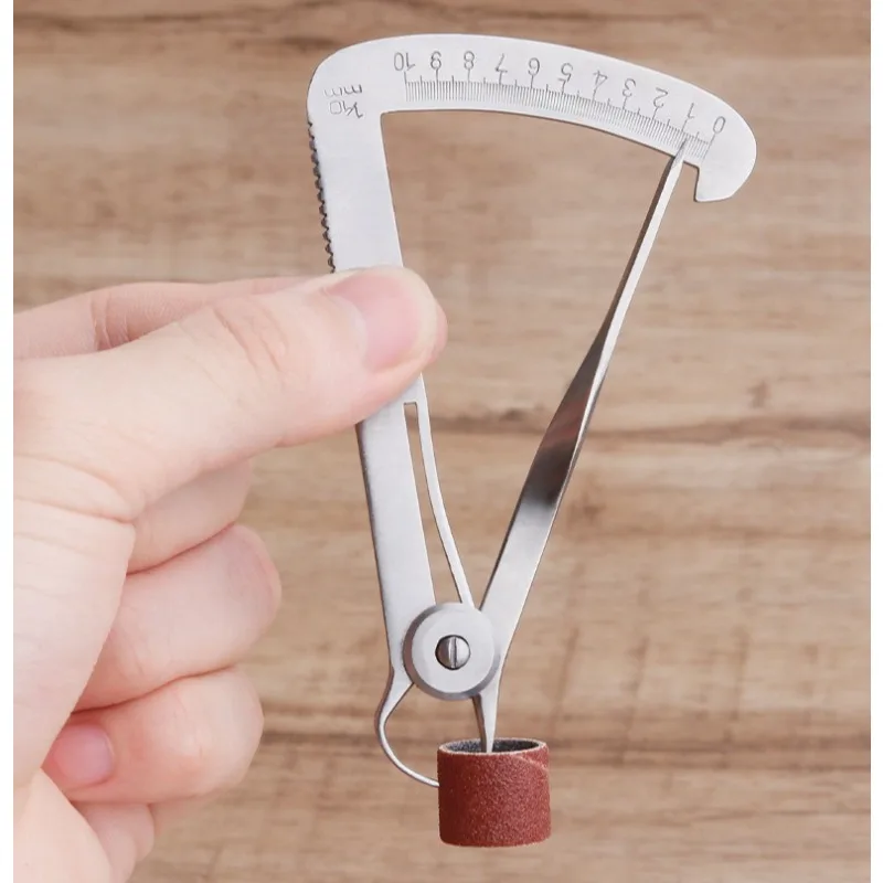 1/2pc Dental Gauge Caliper Metal/Wax Thickness Measurement Ruler dentist Tools