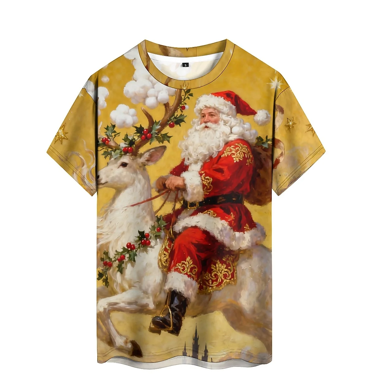 

Breathable Quick-Drying Bold Pattern Men's 3D Printed Short Sleeve T-Shirt