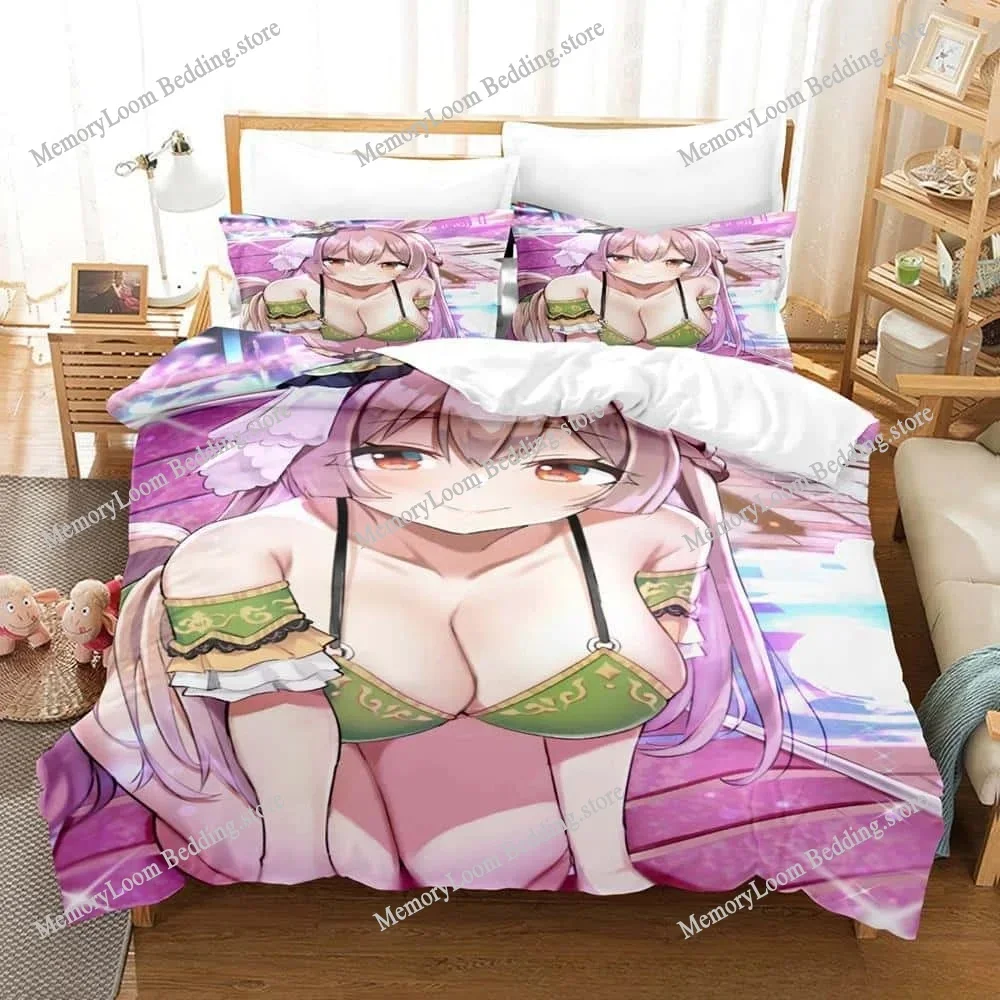 3D Kawii Girls Uma Musume Pretty Derby Bedding Set Single Twin Full Queen King Size Bed Set Adult Kid Bedroom Duvetcover Sets