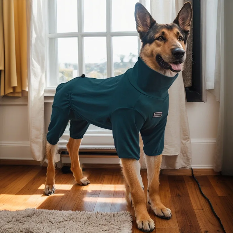 

Four-legged Pet Pajamas, Four-legged Dog Stretch Big Dog High-neck Pet Warm Sweater Home Clothes