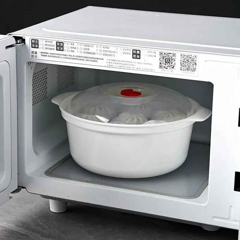 Microwave Heating Bowl Plastic Special Box Heated Fresh-keeping Lid Environmentally Friendly Food-grade Kitchen Tools
