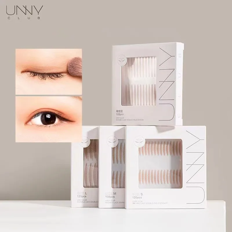 

2024 U N N Y Invisible Double Eyelid Tape Sticker Long Lasting Double-Fold Self-Adhesive Paste Beauty Big Eye Tools