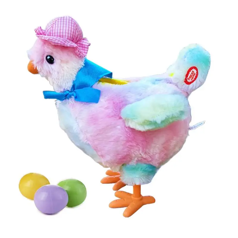 

Interactive Dog Toys Chicken Laying Egg Electric Plush Dog Toy Funny Interactive Food Dispenser With Sound Pet Supplies For