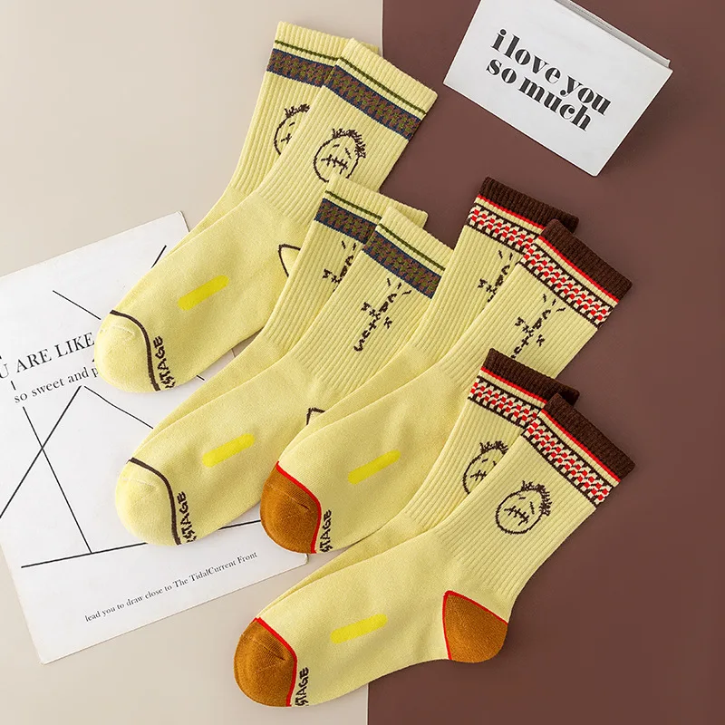 Herrensocken Cactus Jack Skate Neue SCHWARZE Crew-Socken Mode Bandanas Lustige Streetwear Hip Hop 27-Stil Herrengeschenke – Detail 17
