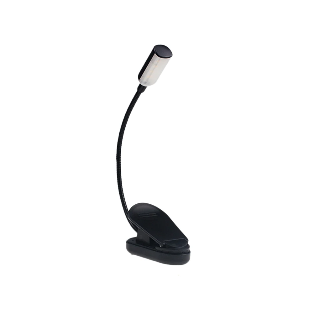 

Usb Rechargeable Led Clip Book Light Student Reading Eye Table Lamp Black Abs Material Flexible Neck No Required Eye