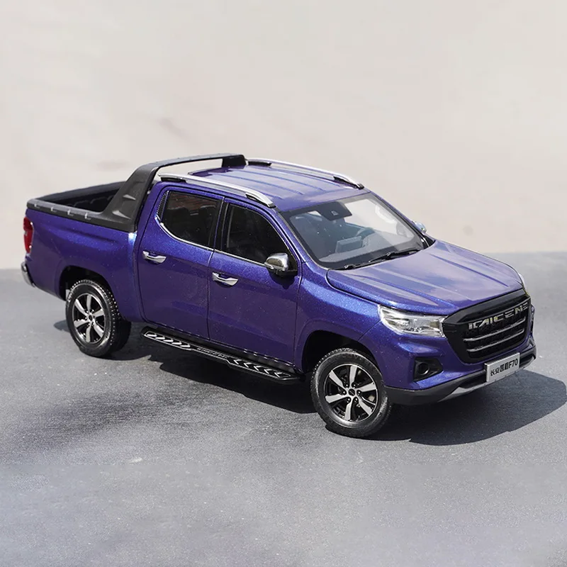 CCAG CHANGAN HUNTER Landtrek Kaicene F70 Alloy Car Model Pickup Truck Model Tabletop Decoration Micromodel Blue 1:18