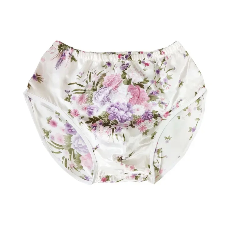 Herren-Slip mit Blumenstickerei, weich, seidig, seidig, Live-Show, DJ, Club, sexy Kostüme, private Party, einlagig, Frühling und Sommer