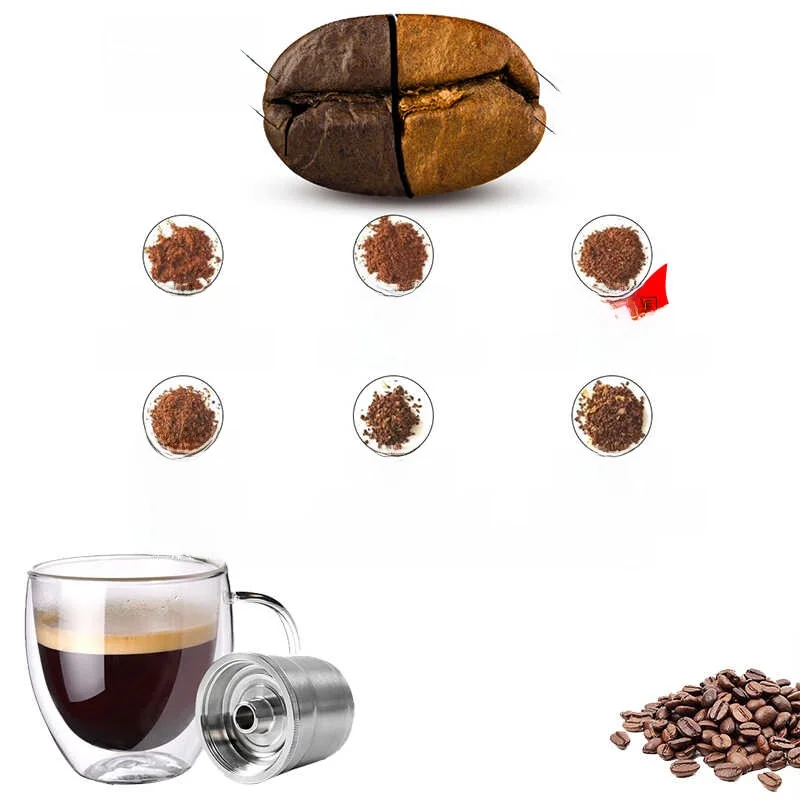 Recyclable 304 Stainless Steel Illy Coffee Machine Filling  Eco-Friendly Portable Coffee Maker Durable Coffee Brewing Tool view 5